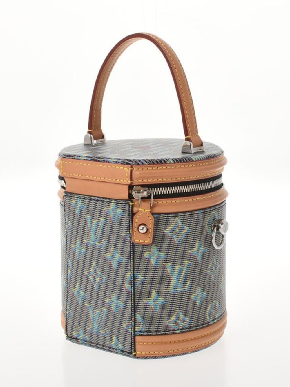 LiKE NEW!!! Rare! Louis Vuitton Cannes Bag in Damier Monogram Blue LV Pop Canvas - Picture 2 of 16